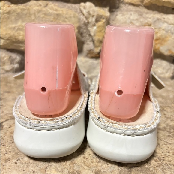 LA PLUME Jen White Snake Print Buckle Strap Slide Slip On Sandals 37 EU or 7 US - Picture 5 of 7